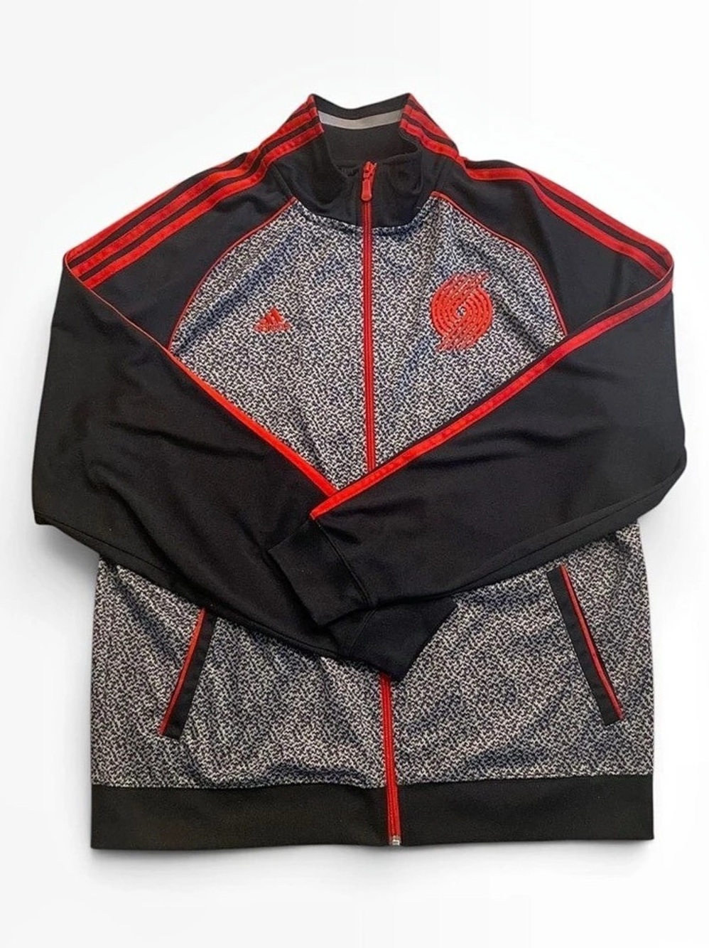 adidas NBA Portland Trail Blazers Static Full-Zip  Track Jacket Size L
